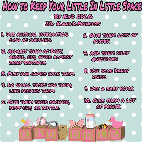 ddlg little space ideas|little space tips and tricks.